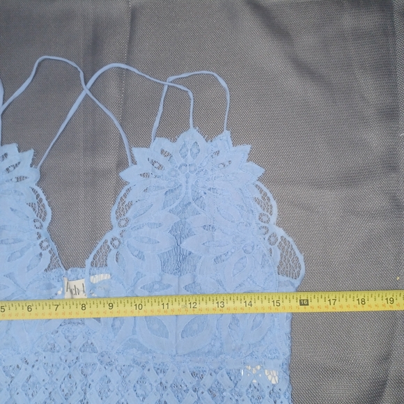 Peach Love California Size L Blue Lace Bralette - Picture 9 of 10